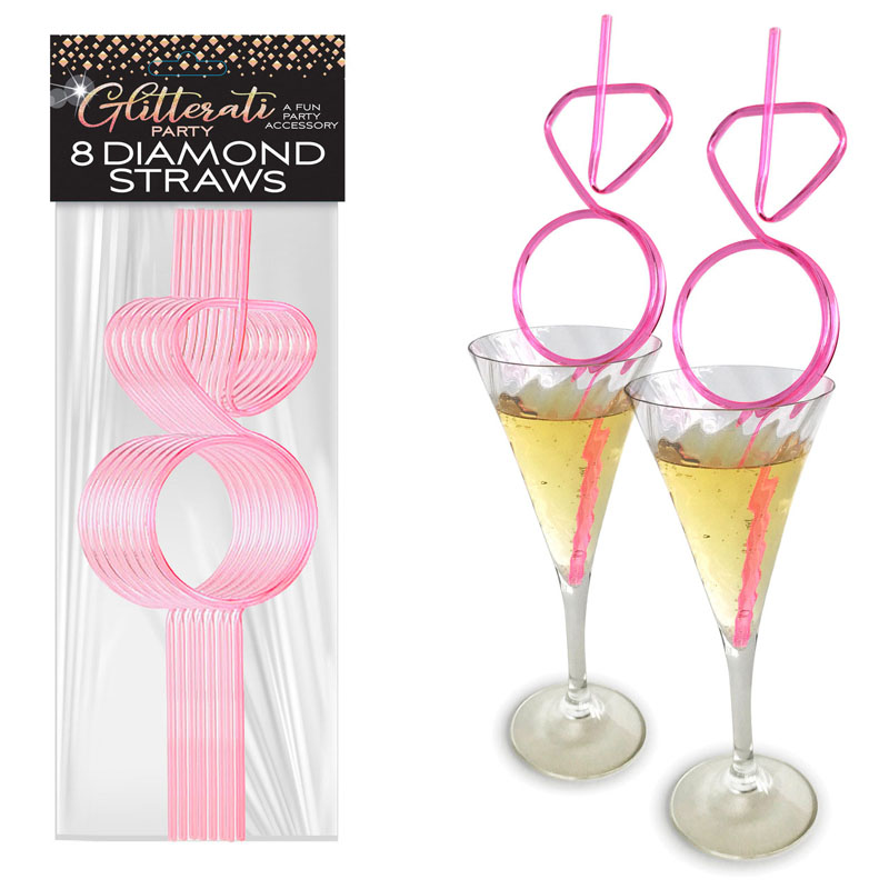 Glitterati - Diamond Straw Set of 8