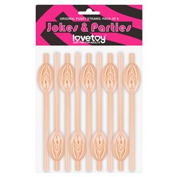 Jokes + Parties Original Pussy Straws - 9 Pack