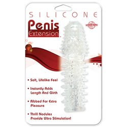 Silicone Penis Extension - Clear