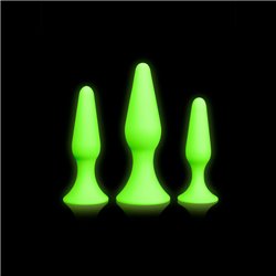 OUCH! Glow in Dark Butt Plug Set