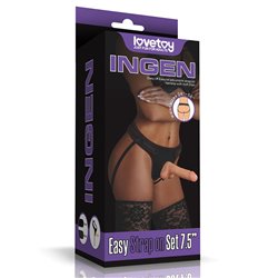 Ingen Easy Strap-On Set - 7.5'' Flesh