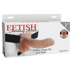 FFS 7'' Hollow Strap-On with Balls - Flesh