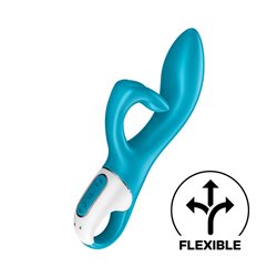 Satisfyer Embrace Me Rabbit Vibe - Turquoise