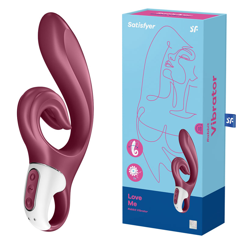 Satisfyer Love Me Rabbit Vibe - Red