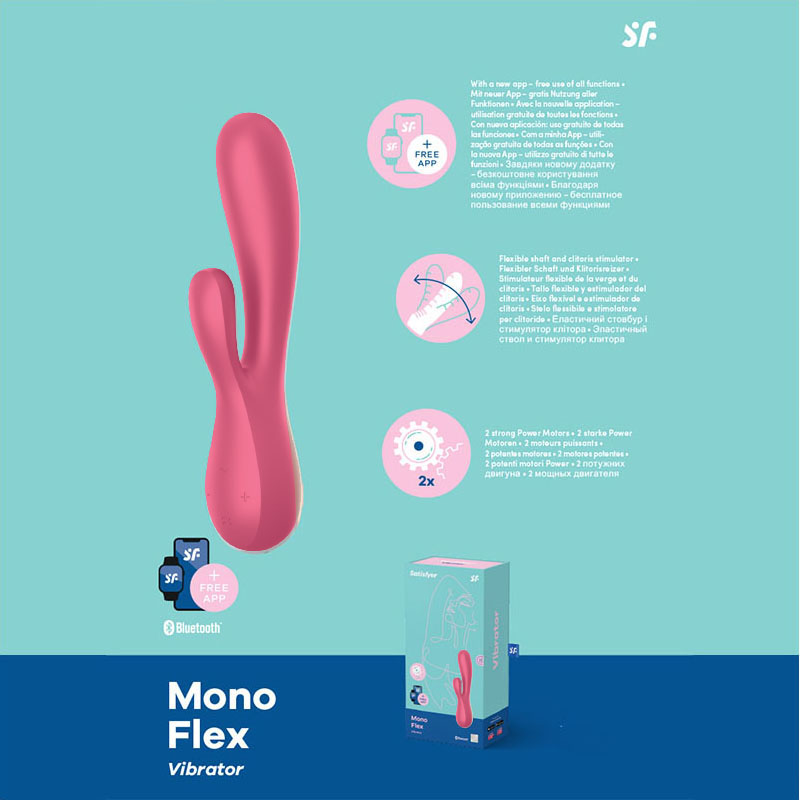 Satisfyer Mono Flex App Control - Red