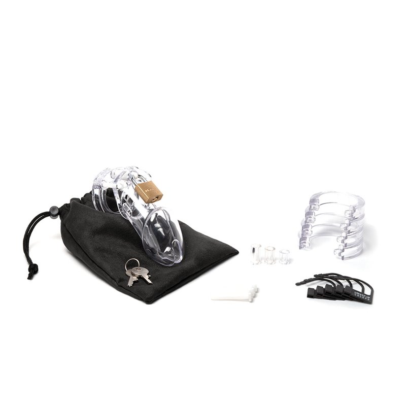 Chastity Cock Cage Kit - Clear