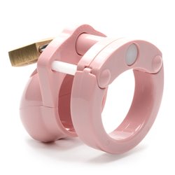 Mini-Me Black Chastity Cock Cage Kit - Pink