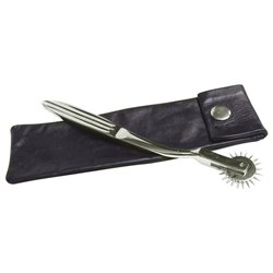 KinkLab Wartenberg Pinwheel with Leather Sheath