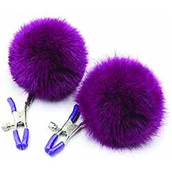 Sexy AF - Clamp Couture Purple Puff Balls