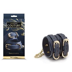 Bondage Couture Ankle Cuffs - Blue