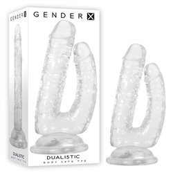 Gender X DUALISTIC Double Dildo - Clear