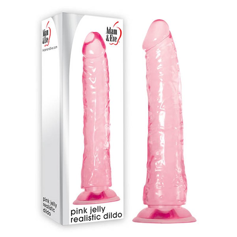 Adam & Eve PINK JELLY REALISTIC DILDO