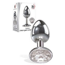 Adam & Eve CLEAR GEM ANAL PLUG - Medium