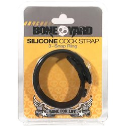 Boneyard Silicone Cock Strap - Black