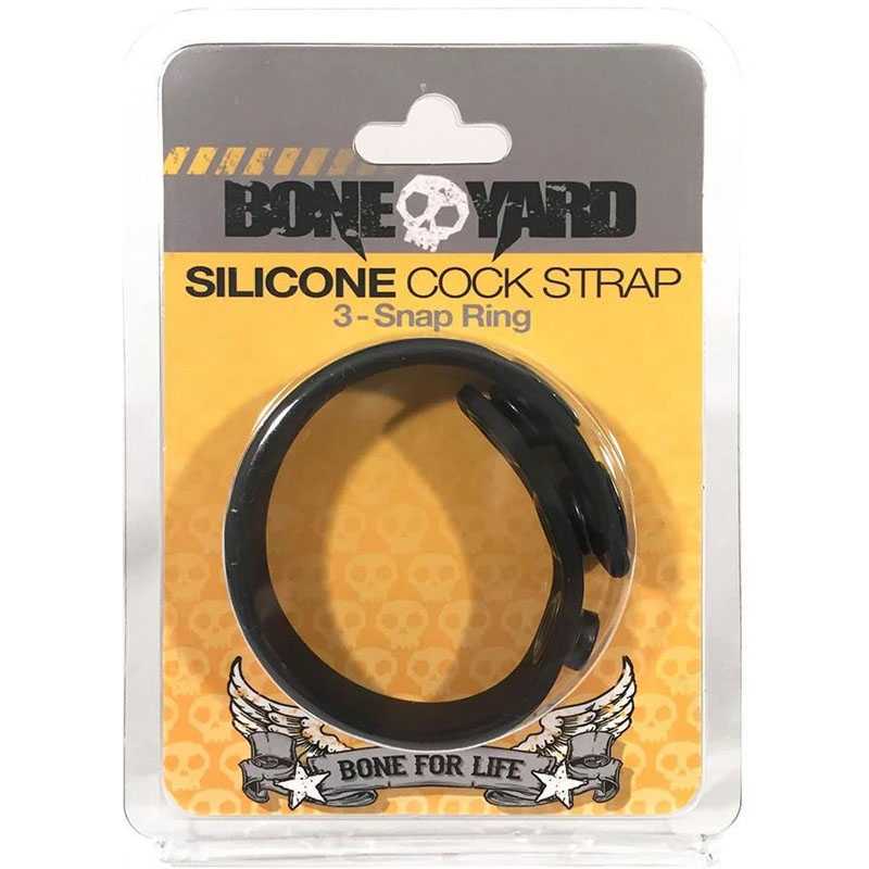 Boneyard Silicone Cock Strap - Black