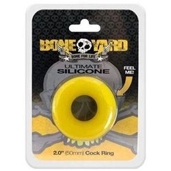 Boneyard Ultimate Silicone Cock Ring - Yellow