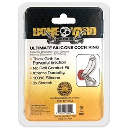 Boneyard Ultimate Silicone Cock Ring - Red