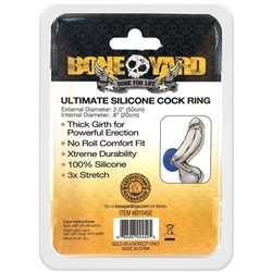 Boneyard Ultimate Silicone Cock Ring - Blue