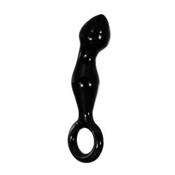 Adam & Eve ADAMS GLASS PROSTATE MASSAGER - Black