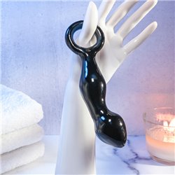 Adam & Eve ADAMS GLASS PROSTATE MASSAGER - Black