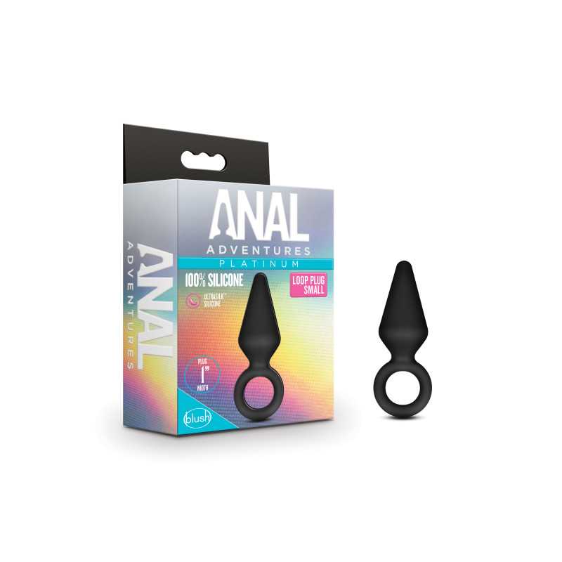 Anal Adventures Platinum Loop Plug - Small