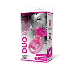 Bodywand Rechargeable Duo Ring with Clit Tickler