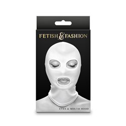 Fetish & Fashion - Eyes & Mouth Hood - White