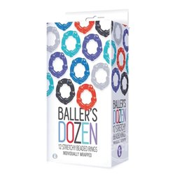 The 9's Baller's Dozen, 12-Piece Cock Ring Set