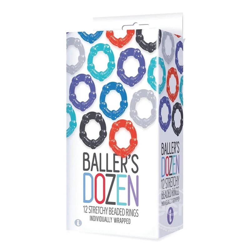 The 9's Baller's Dozen, 12-Piece Cock Ring Set