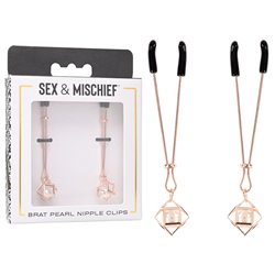 S&M Brat Pearl Nipple Clips