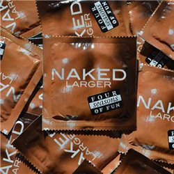 Four Seasons Naked Larger Condoms - Bulk Box 144