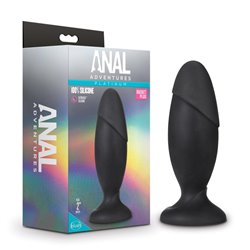 Anal Adventures Platinum Rocket Plug - Black