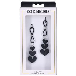 S&M Heart Nipple Ties