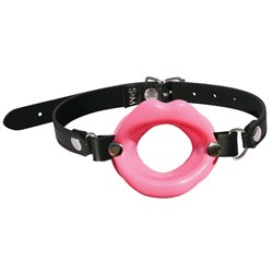 S&M Silicone Lips Mouth Gag - Pink