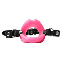 S&M Silicone Lips Mouth Gag - Pink