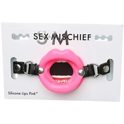 S&M Silicone Lips Mouth Gag - Pink