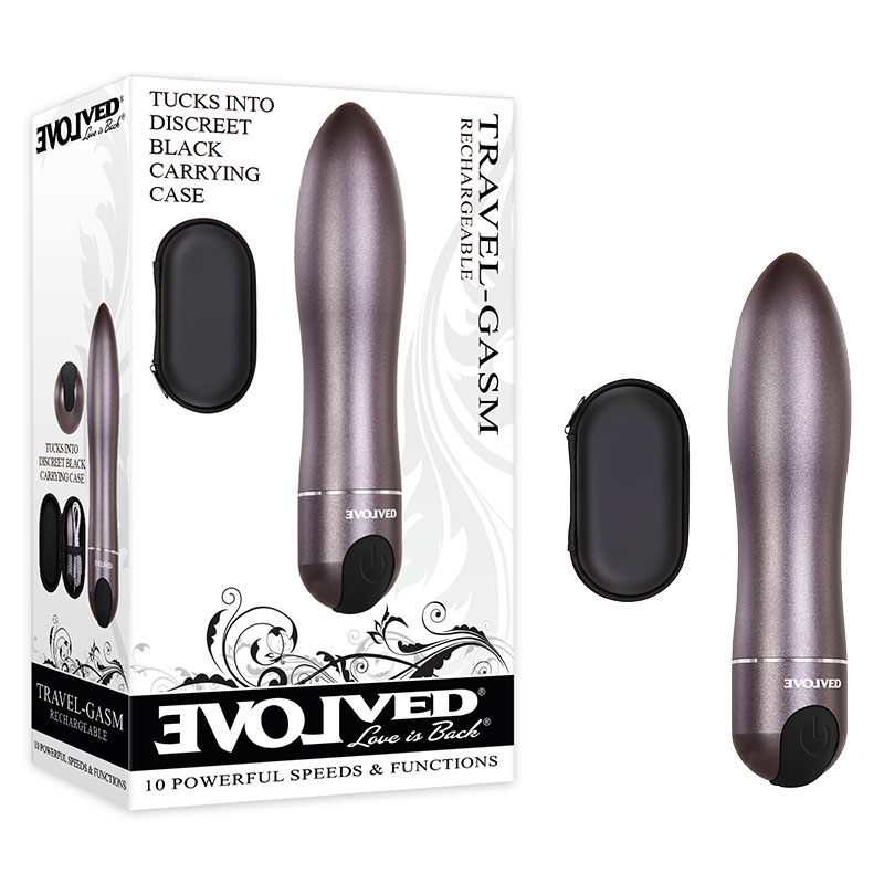 Evolved TRAVEL-GASM Rechargeable Bullet - Grey