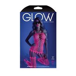 GLOW HYPNOTIC Paneled Bodystocking - 1Size