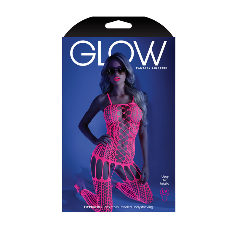 GLOW HYPNOTIC Paneled Bodystocking - 1Size