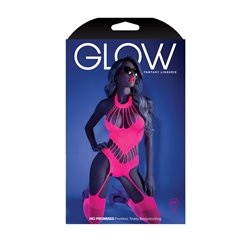 GLOW NO PROMISES Teddy Bodystocking - 1Size