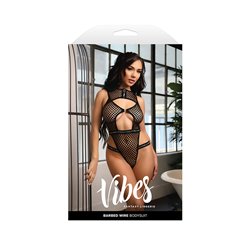 VIBES BARBED WIRE Net Bodysuit - M/L