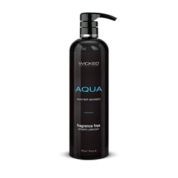 Wicked AQUA Unscented Lubricant - 476ml