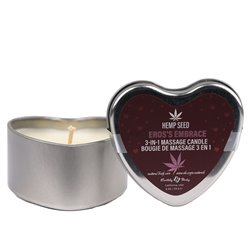 EB Hemp Seed 3 in 1 Massage Heart Candle - EROS