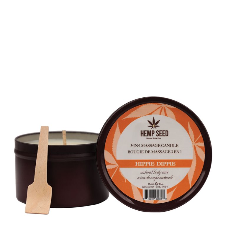 EB Hemp Seed 3 in 1 Massage Candle - HIPPIE DIPPIE