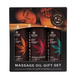 EB Hemp Seed Massage Oil Gift Set - 3 Pack