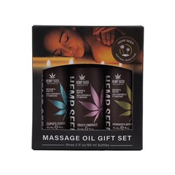 EB Hemp Seed Massage Oil Gift Set - 3 Pack