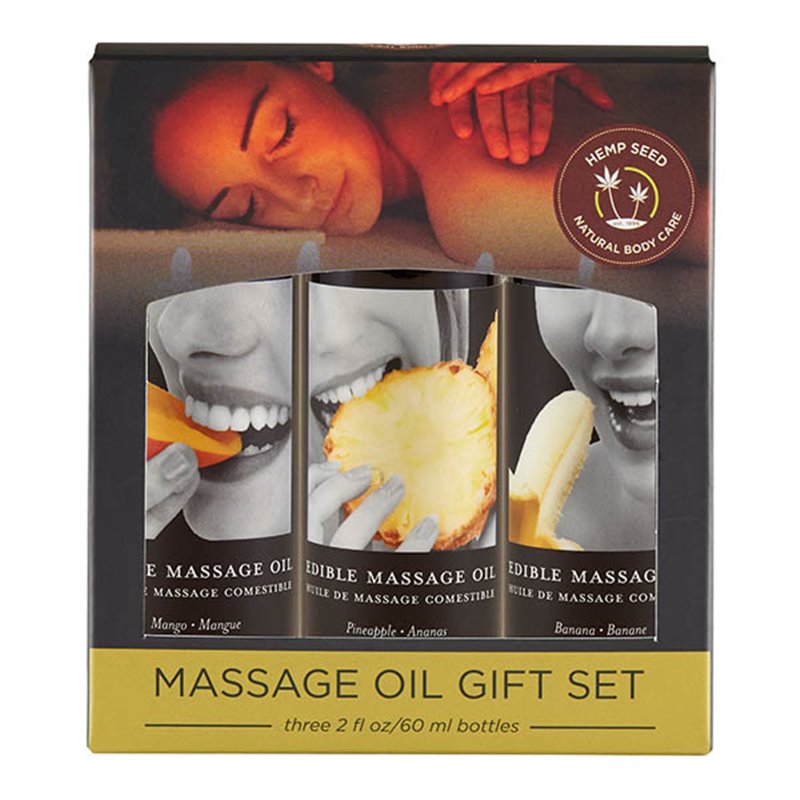 EB Edible Massage Oil Gift Set Trio - Tropical