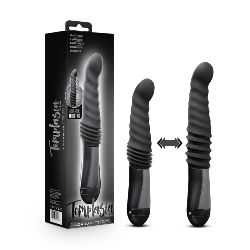 Temptasia Lazarus Thrusting Dildo - Black