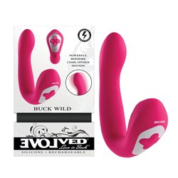 Evolved BUCK WILD Flicking Vibrator - Pink