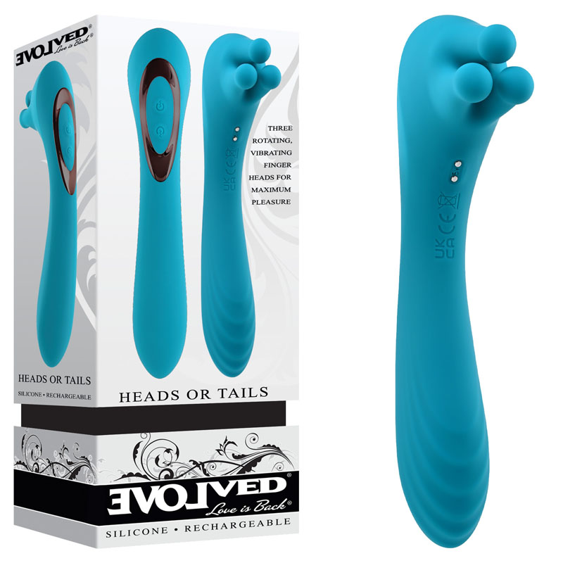 Evolved HEADS OR TAILS Massager Vibrator